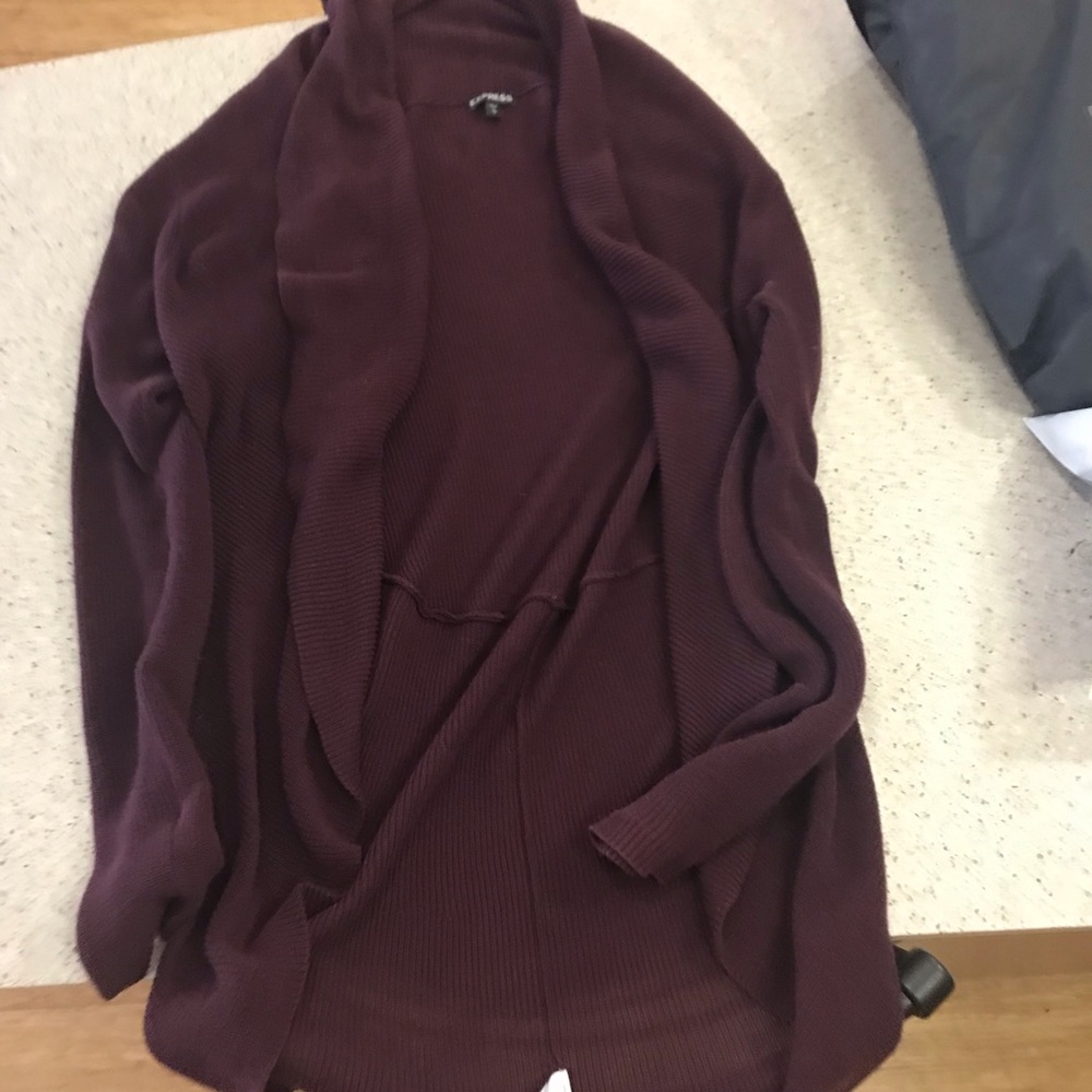 Plum cardigan from Express